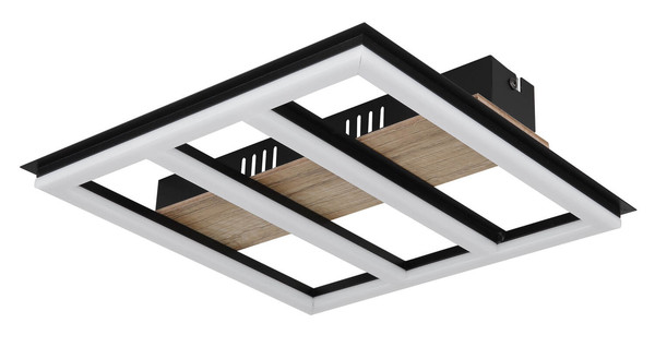 Globo Froomy LED Deckenleuchte 18W Warmweiß Schwarz Matt, Metall 5,5cm 67291-18