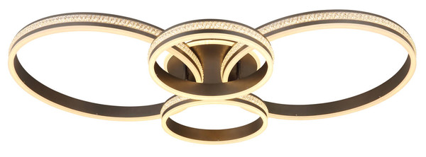 Globo Grouni LED Deckenleuchte 39W CCT Titanfarben Matt, Metall Memoryfunktion 13,7cm 673140-39A