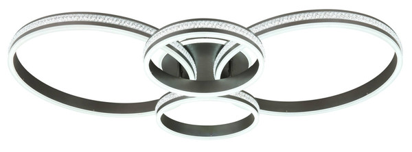 Globo Grouni LED Deckenleuchte 39W CCT Titanfarben Matt, Metall Memoryfunktion 13,7cm 673140-39A