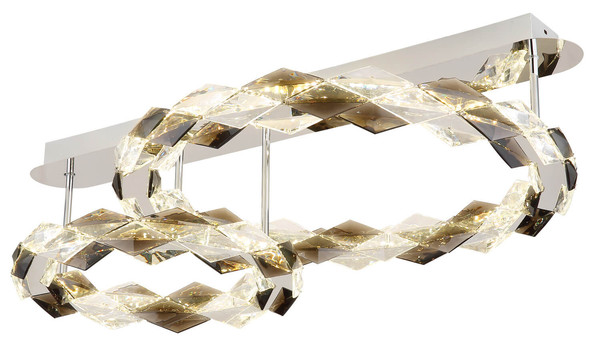 Globo Karilion LED Deckenleuchte 50W Neutralweiß Verchromt, Metall 24cm 67318D2