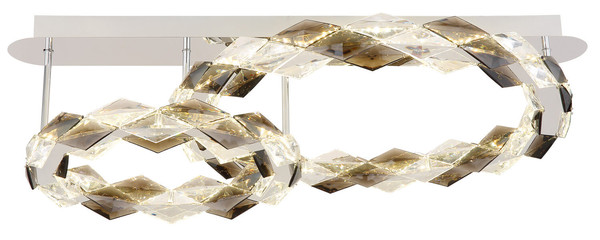 Globo Karilion LED Deckenleuchte 50W Neutralweiß Verchromt, Metall 24cm 67318D2