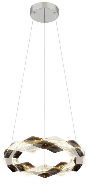 Globo Karilion LED Hängeleuchte 24W Neutralweiß Verchromt, Metall Ø37cm 67318H