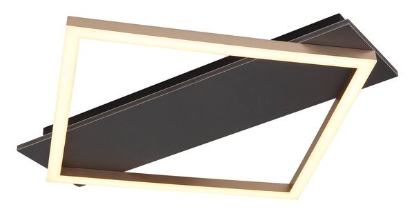 Globo Beatrix I LED Deckenleuchte 18W Warmweiß Schwarz Matt, Metall 6cm 67330G-18