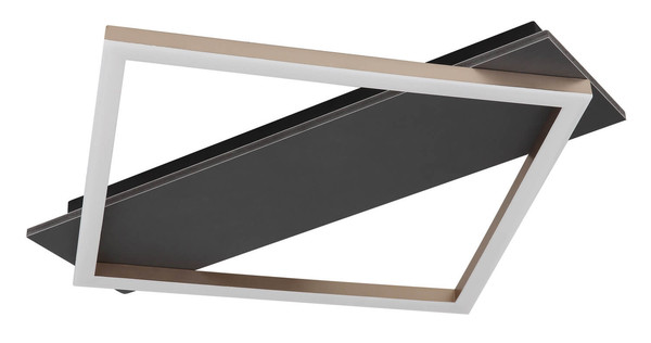 Globo Beatrix I LED Deckenleuchte 18W Warmweiß Schwarz Matt, Metall 6cm 67330G-18