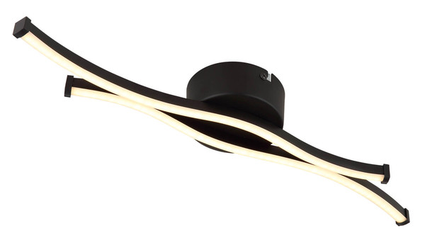 Globo Boyd LED Deckenleuchte 12W Warmweiß Schwarz Matt, Metall 5,6cm 67336-12