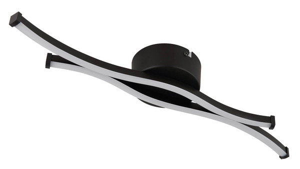 Globo Boyd LED Deckenleuchte 12W Warmweiß Schwarz Matt, Metall 5,6cm 67336-12