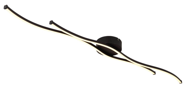 Globo Boyd LED Deckenleuchte 30W Warmweiß Schwarz Matt, Metall 5,6cm 67336-30