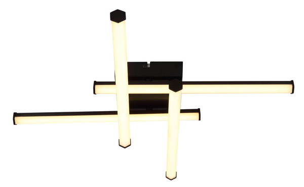 Globo Kirina LED Deckenleuchte 24W Warmweiß Schwarz Matt 8,8cm 67342-24