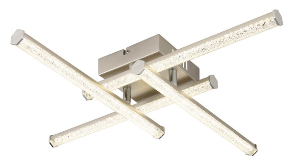 Globo Kirina LED Deckenleuchte 24W Neutralweiß Nickel Matt 8,8cm 67346-24