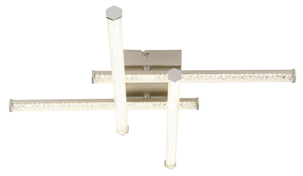 Globo Kirina LED Deckenleuchte 24W Neutralweiß Nickel Matt 8,8cm 67346-24