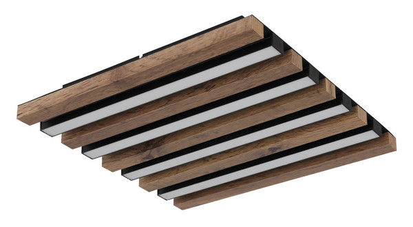 Globo Hayden LED Deckenleuchte 15W Warmweiß Schwarz Matt, Metall 5cm 67347D1