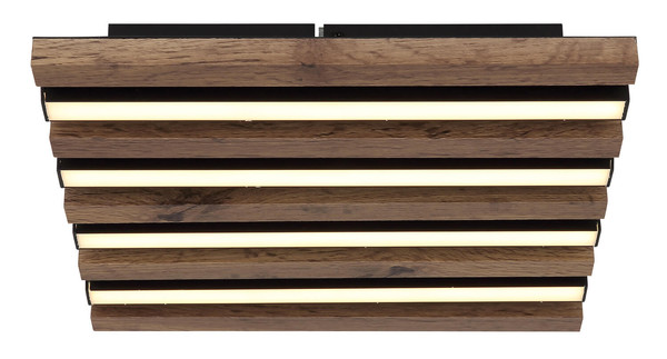 Globo Hayden LED Deckenleuchte 15W Warmweiß Schwarz Matt, Metall 5cm 67347D1