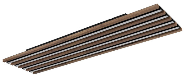 Globo LED Deckenleuchte Hayden 40W dimmbar Fernbedienung CCT warm-/tageslichtweiss Schwarz matt Metall Aluminium 120x30cm