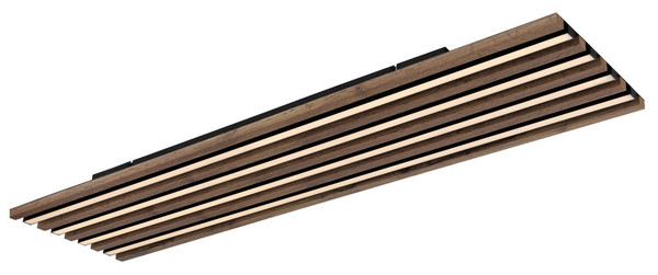Globo LED Deckenleuchte Hayden 40W dimmbar Fernbedienung CCT warm-/tageslichtweiss Schwarz matt Metall Aluminium 120x30cm