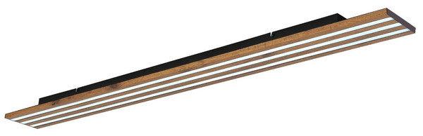 Globo LED Deckenleuchte Hayden 36W dimmbar Fernbedienung CCT warm-/tageslichtweiss Schwarz matt Metall 150x14cm