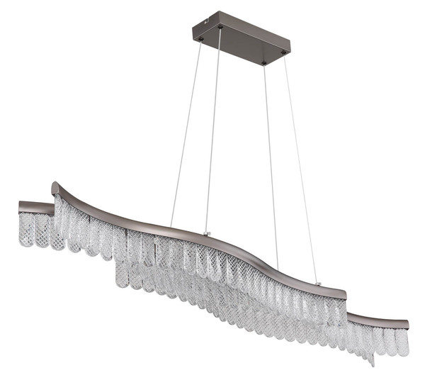 Globo Juliet LED Hängeleuchte 35W Warmweiß Graphit Matt, Metall 135cm 67348H