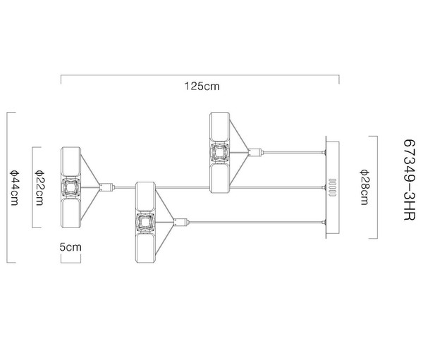 Globo LED Pendelleuchte Hendricks 36W warmweiss Bronzefarben gebürstet Metall Ø44cm