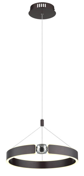 Globo Hendricks LED Hängeleuchte 22W Warmweiß Bronzefarben Gebürstet, Metall Ø40cm 67349H1