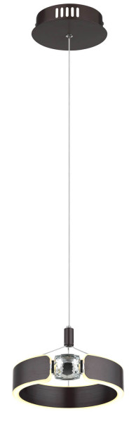 Globo Hendricks LED Hängeleuchte 12W Warmweiß Bronzefarben Gebürstet, Metall Ø22cm 67349H