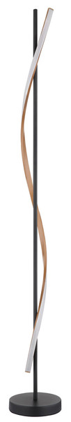 Globo Watkins LED Stehleuchte 30W Warmweiß Schwarz Matt, Metall 150,7cm 67354S