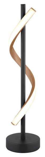 Globo Watkins LED Tischleuchte 12,50W Warmweiß Schwarz Matt, Metall 49,3cm 67354T