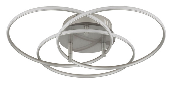 Globo Kombos LED Deckenleuchte 40W Neutralweiß Nickel Matt, Metall Ø29cm 67355-40N