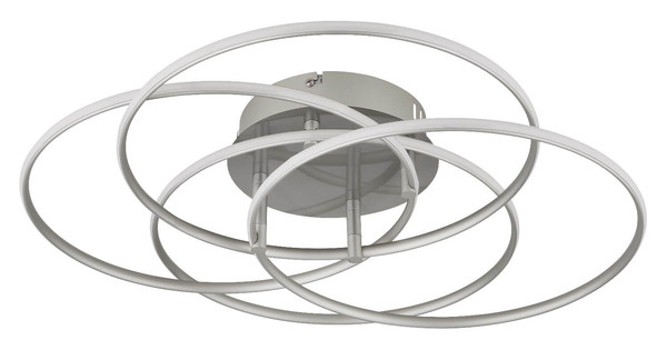 Globo LED Deckenleuchte Kombos 55W neutralweiss Nickel matt Metall Aluminium Ø51,5cm