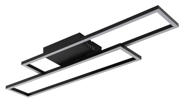 Globo Tatjana LED Deckenleuchte 30W Warmweiß Schwarz Matt 5,6cm 67363-30