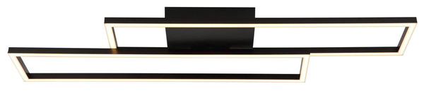 Globo Tatjana LED Deckenleuchte 30W Warmweiß Schwarz Matt 5,6cm 67363-30