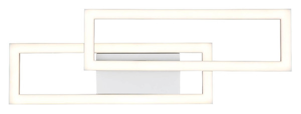 Globo LED Deckenleuchte Wilton 16W CCT warm-/neutral-/tageslichtweiss Weiß matt sandfarben matt 55x15,5cm