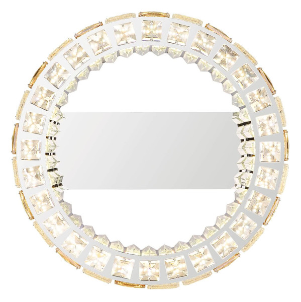 Globo LED Deckenleuchte Lidia 24W dimmbar Fernbedienung CCT warm-/tageslichtweiss Verchromt klar Metall Glaskristalle Ø40cm