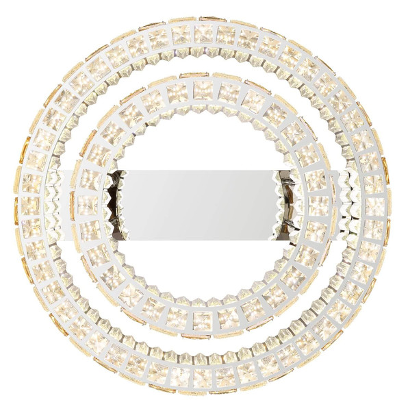 Globo LED Deckenleuchte Lidia 55W dimmbar Fernbedienung CCT warm-/tageslichtweiss Verchromt klar Metall Glaskristalle Ø61cm