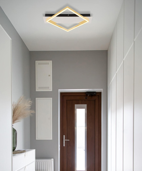 Globo Lesina LED Deckenleuchte 12W Warmweiß Verchromt, Metall 5cm 67847-12