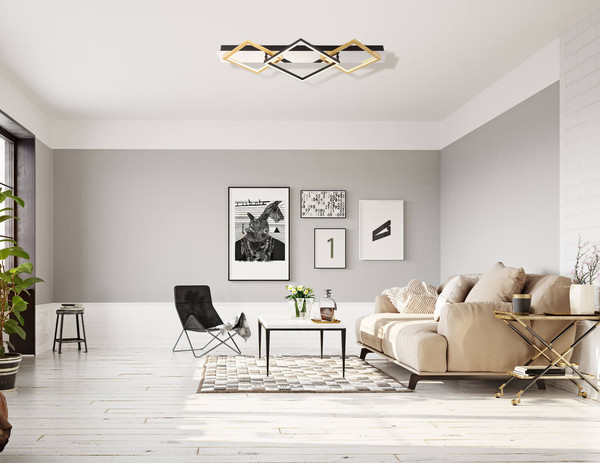 Globo Lesina LED Deckenleuchte 32W Warmweiß Verchromt, Metall 7cm 67847-32