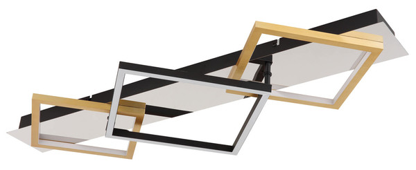 Globo Lesina LED Deckenleuchte 32W Warmweiß Verchromt, Metall 7cm 67847-32