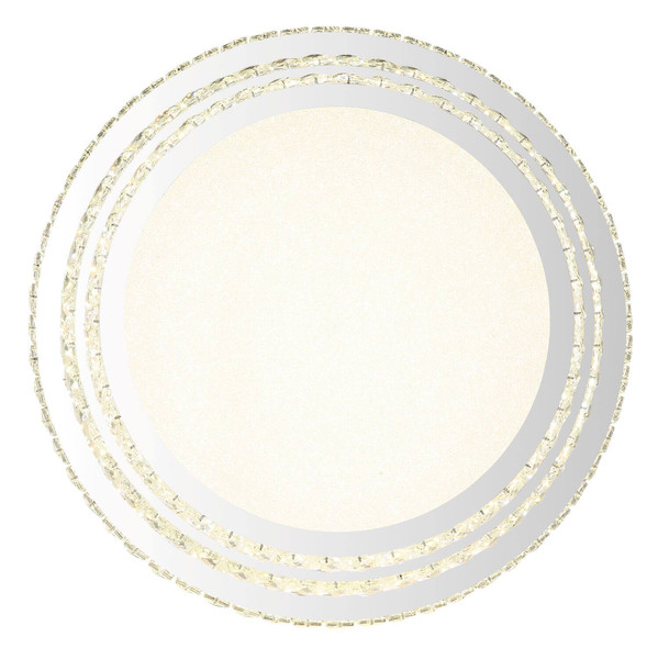 Globo LED Deckenleuchte Klara 58W dimmbar Fernbedienung CCT warm-/tageslichtweiss Verchromt klar Metall K5 Kristalle Ø60cm