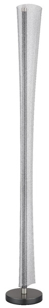 Globo LED Stehleuchte Malinda 48W CCT warm-/neutral-/tageslichtweiss Anthrazit matt klar mit Luftblasen Metall 155cm
