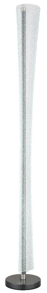 Globo LED Stehleuchte Malinda 48W CCT warm-/neutral-/tageslichtweiss Anthrazit matt klar mit Luftblasen Metall 155cm