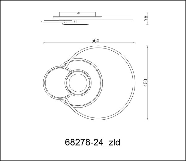 Globo LED Deckenleuchte Beltran 24W dimmbar Fernbedienung CCT warm-/tageslichtweiss Silberfarben matt gebürstet Metall Aluminium 56x45cm