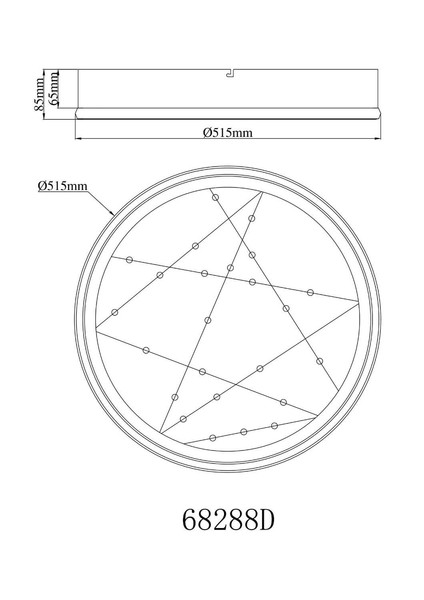 Globo LED Deckenleuchte Mirrora 40W dimmbar Fernbedienung CCT warm-/tageslichtweiss Schwarz matt verspiegelt 3D Effekt Metall Glas Ø51,5cm
