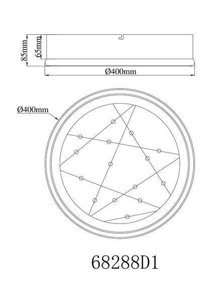 Globo LED Deckenleuchte Mirrora 24W dimmbar Fernbedienung CCT warm-/tageslichtweiss Schwarz matt verspiegelt 3D Effekt Metall Glas Ø40cm