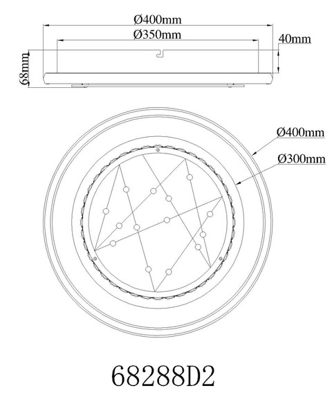 Globo LED Deckenleuchte Mirrora 24W CCT warm-/neutral-/tageslichtweiss Schwarz matt verspiegelt 3D Effekt Aluminium Glas Ø40cm