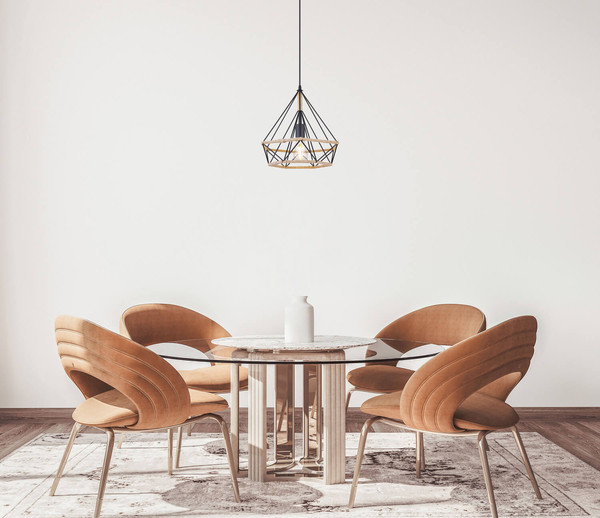 Globo Ulleu E27 Hängeleuchte 60W Schwarz, Metall Ø38cm 69029