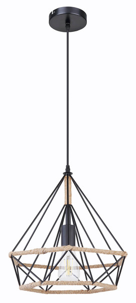 Globo Ulleu E27 Hängeleuchte 60W Schwarz, Metall Ø38cm 69029