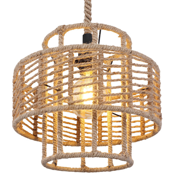 Globo Ulleu E27 Hängeleuchte 60W Schwarz Matt, Metall Ø35cm 69068H