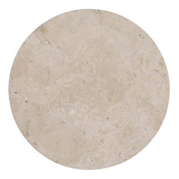 Globo LED Wandleuchte Jillian 14W warmweiss Weiß matt Metall Travertine Stein Ø30cm