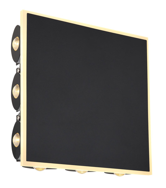 Globo Saidy LED Wandleuchte 12W Warmweiß Schwarz Matt, Metall 22cm 78408-12