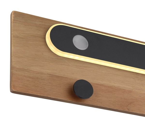 Globo Chasey LED Wandleuchte 12W Warmweiß Schwarz Matt, Metall 13cm 78409