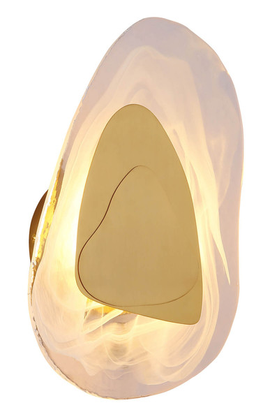 Globo Dorsey LED Wandleuchte 9W Warmweiß Messingfarben Matt, Metall 31,5cm 78411M