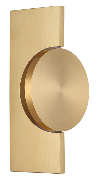 Globo LED Wandleuchte Jasper 3W warmweiss Messingfarben matt Metall Aluminium 20x10cm